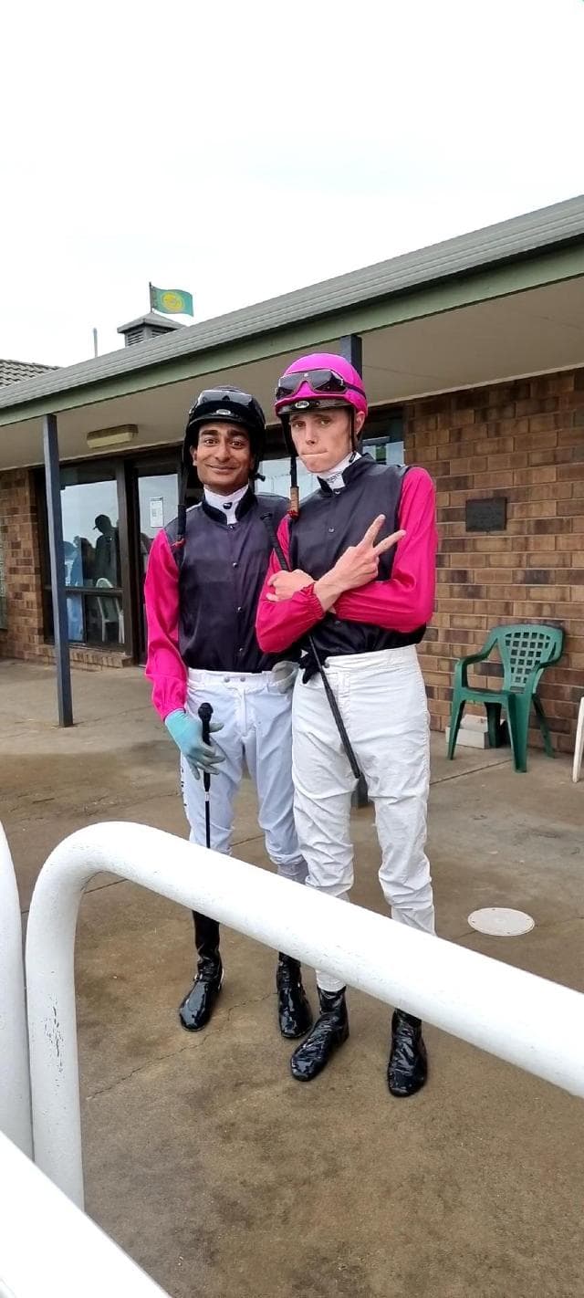 Flying the Carrison Racing Flag